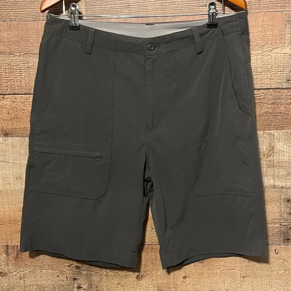 🌻 Woolrich Mens size 32 Slate Hiking Camping Cargo Shorts Outdoor Activewear - Picture 1 of 7